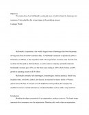 Term Paper on Marketing Process of McDonald's Corporation