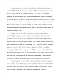 essay on death of a salesman