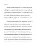 Essay on Deforestation