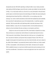 death of a salesman feminist perspective essay essay on death of a salesman