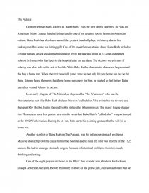 How To Write A Essay For High School Zoom Compare And Contrast Essay Topics For High School Students also Persuasive Essay Topics High School The Natural George Herman Ruth Known As Babe Ruth Essay Essays Examples English