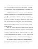 Comparison Essay - McDonald's Vs. Burger King