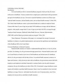 health care system in canada essay