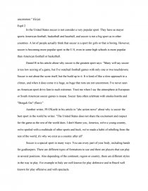 why soccer is the best sport essay