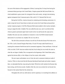 The Cold War Essay