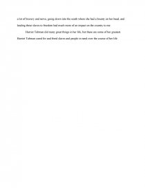 harriet tubman greatest achievement essay