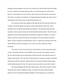 lysistrata essay topics