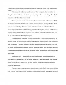 Реферат: Uniforms In School Good Or Bad Essay Реферат: Uniforms In School Good Or Bad Essay