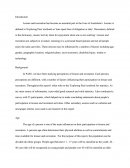 Perceptions of Leisure and Recreation