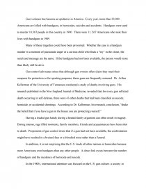 Реферат: Gun Laws Essay Research Paper Dear LegislatorI