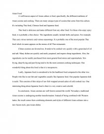 my favorite chinese food essay