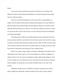 life without parents essay