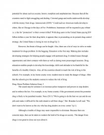 for drug abuse problem solution essay essay a problem solution essay