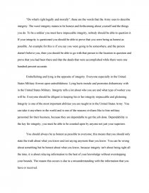 essay integrity