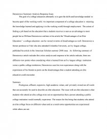 summary and response essay
