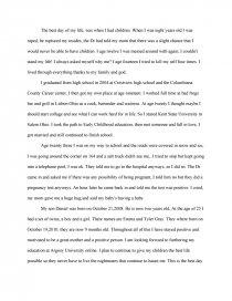 story of my life narrative essay