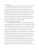 International Trade Paper - Comparative Advantage and Absolute Advantage