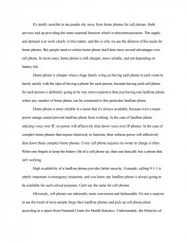 essay on telephone