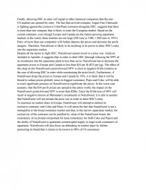nutrasweet case study
