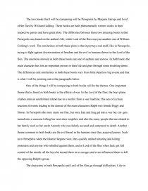 essay for lord of the flies