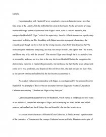 wuthering heights the influence of childhood essay wuthering heights essay