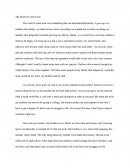 Personal Essay - the World I Come From