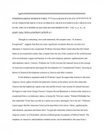 is america exceptional essay