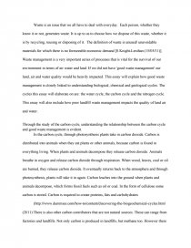 waste management essay