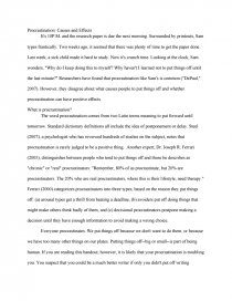 cause and effect of procrastination essay