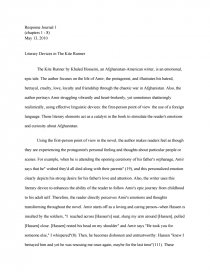 literary devices in the kite runner essay literary devices essay