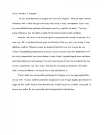 antigone essay