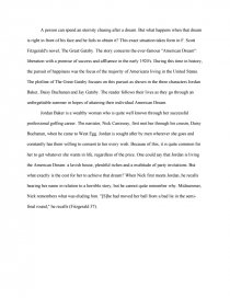 Реферат: The Great Gatsby Essay Research Paper Jay