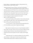 Diversity Influence in a Cooperation Project: Case Study of Mining Exploitation in the Democratic Republic of Congo by Different Countries