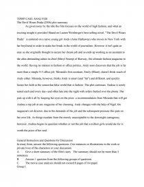 vrouw Acrobatiek Discriminerend Tdwp Case Analysis - the Devil Wears Prada (2006) Plot Summary - Essay vrouw Acrobatiek Discriminerend Tdwp Case Analysis - the Devil Wears Prada (2006) Plot Summary - Essay