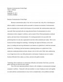 Com 285 - Business Communication Paper