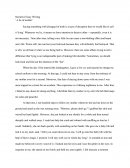 Narrative Essay Writing ' a Lie of Mother '