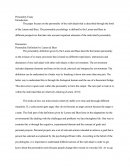 Personality Essay - Personality Definition by Larsen & Buss
