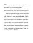 Exit Essay