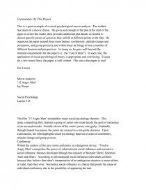 12 angry men analysis essay
