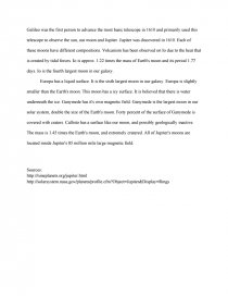essay on jupiter