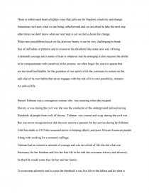 harriet tubman greatest achievement essay