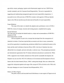 corporate social responsibility in a manufacturing company essay on social responsibility