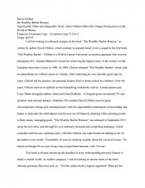 The Newspaper Essay Essay Preview Wealthy Barber Returns Political Science Essays also Computer Science Essay Topics Wealthy Barber Returns Research Paper High School Narrative Essay Examples