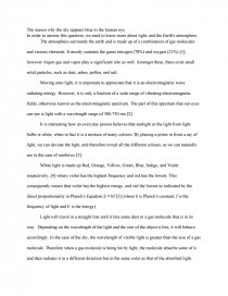 why is the sky blue essay