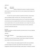 Influence of Industrial Diversification, Ownership Concentration, and Government Control Toward Value of the Firm Listed on Indonesia Stock Exchange in the Periode 2008-2010.