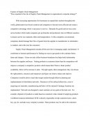 Essence of Supply Chain Management - How Essential Is the Role of Supply Chain Management in Organization's Corporate Strategy?