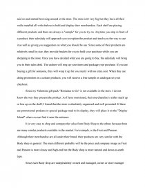 shopping essay