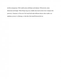 the good earth essay