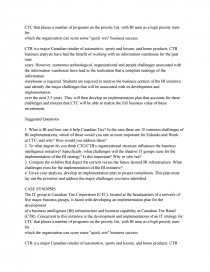 business intelligence strategy at canadian tire business intelligence strategy at canadian tire