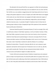 the cold war essay